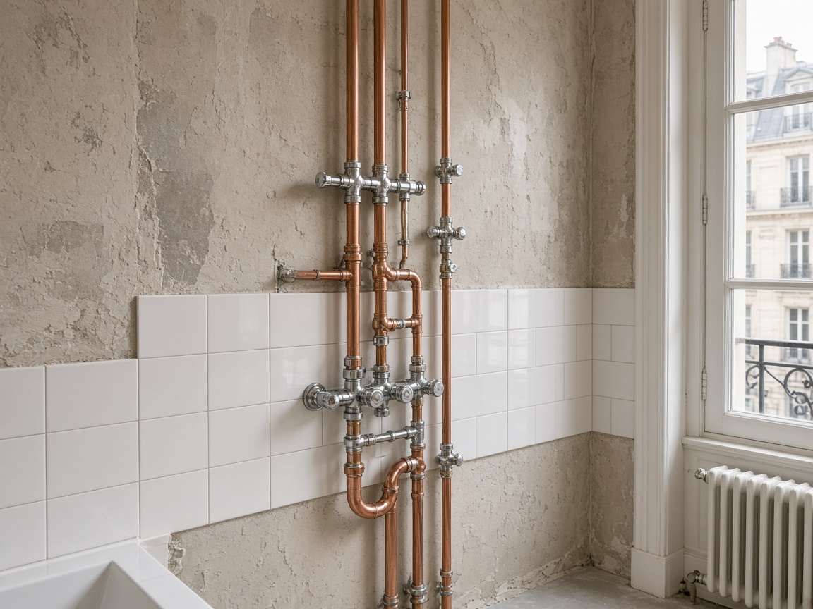 Réseaux de plomberie en rénovation